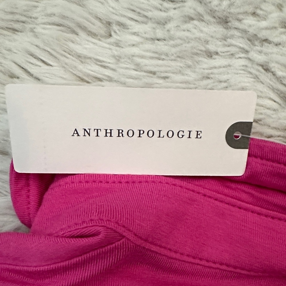 NWT From Anthropologie- XL Sanctuary Dream Vibrant Pink Ruched Button up top - Picture 10 of 12